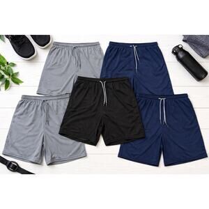 Men’s XL 2-in-1 Athletic Shorts Lot 5 Gym Running Lined Workout Active EUC